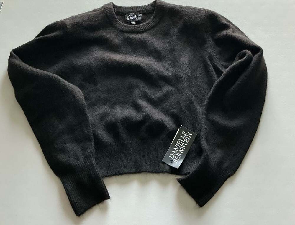 Danielle Bernstein Sweater Size S Black Long Sleeve